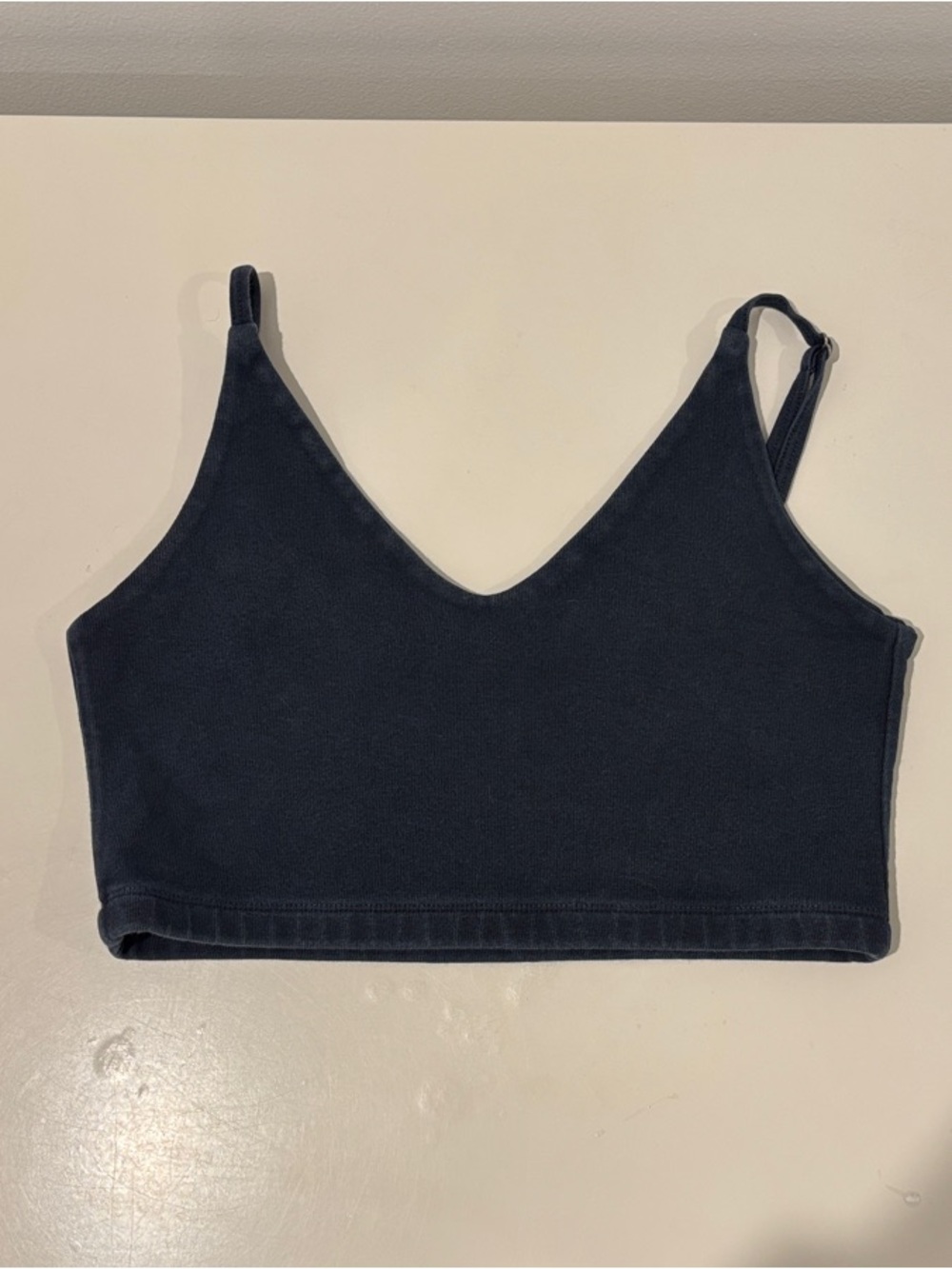 Brandy Melville Navy V-Neck Crop Cami